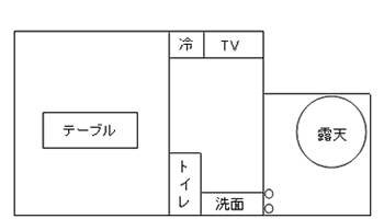 月光の間 間取図